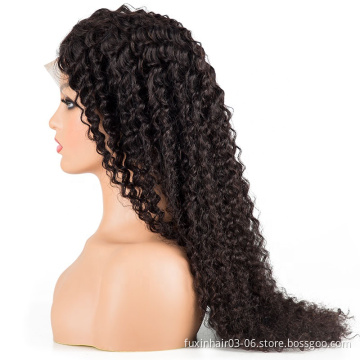 Cheap grade 10a closure wigs water wave natural hair extensions remy human hair lace wig 360 lace front wig